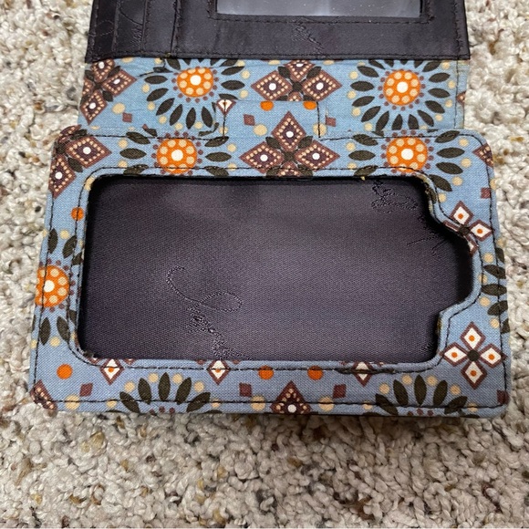 Vera Bradley wristlet wallet Canyon brown boho floral cottage core - Picture 4 of 9